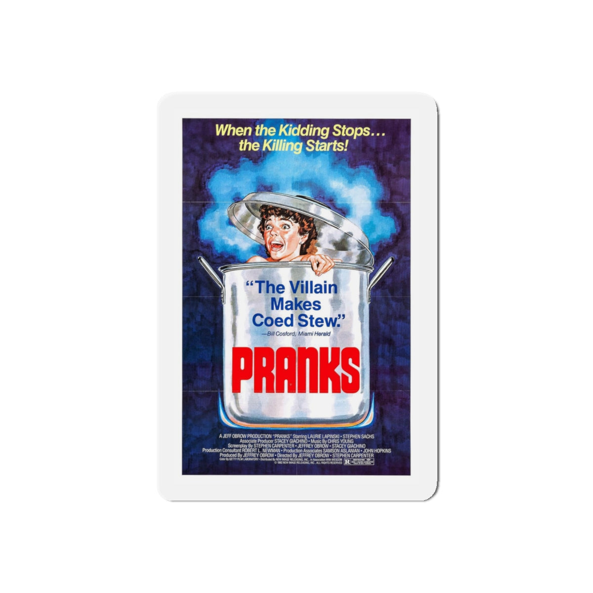 PRANKS (The Dorm That Dripped Blood) 1982 Movie Poster - Refrigerator Magnet-4" x 4"-The Sticker Space