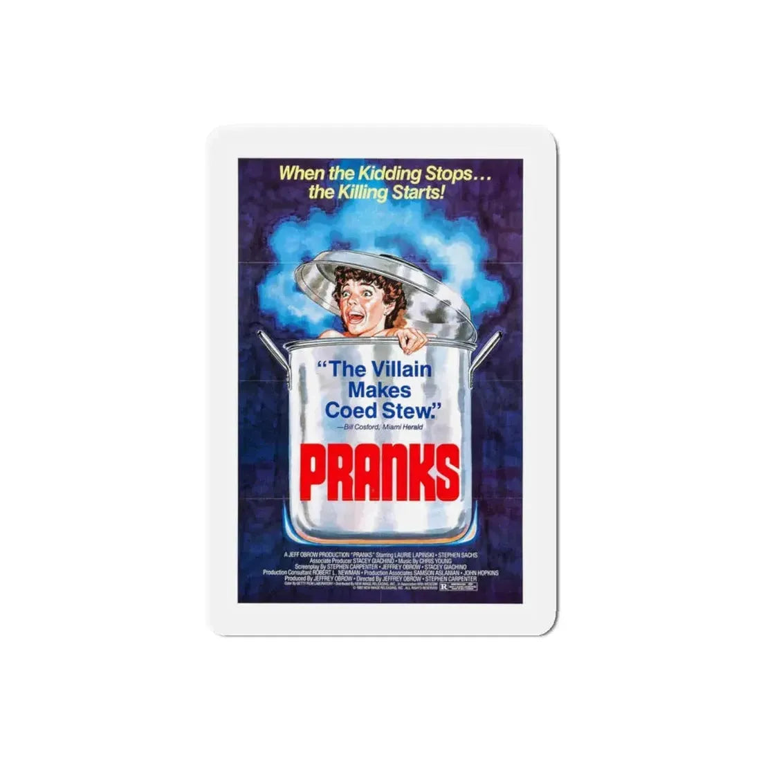 PRANKS (The Dorm That Dripped Blood) 1982 Movie Poster - Refrigerator Magnet - The Sticker Space