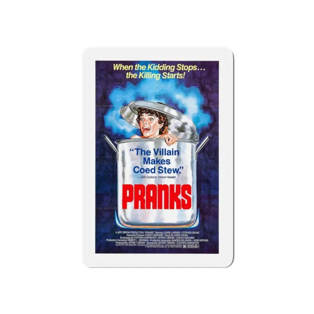 PRANKS (The Dorm That Dripped Blood) 1982 Movie Poster - Refrigerator Magnet - The Sticker Space