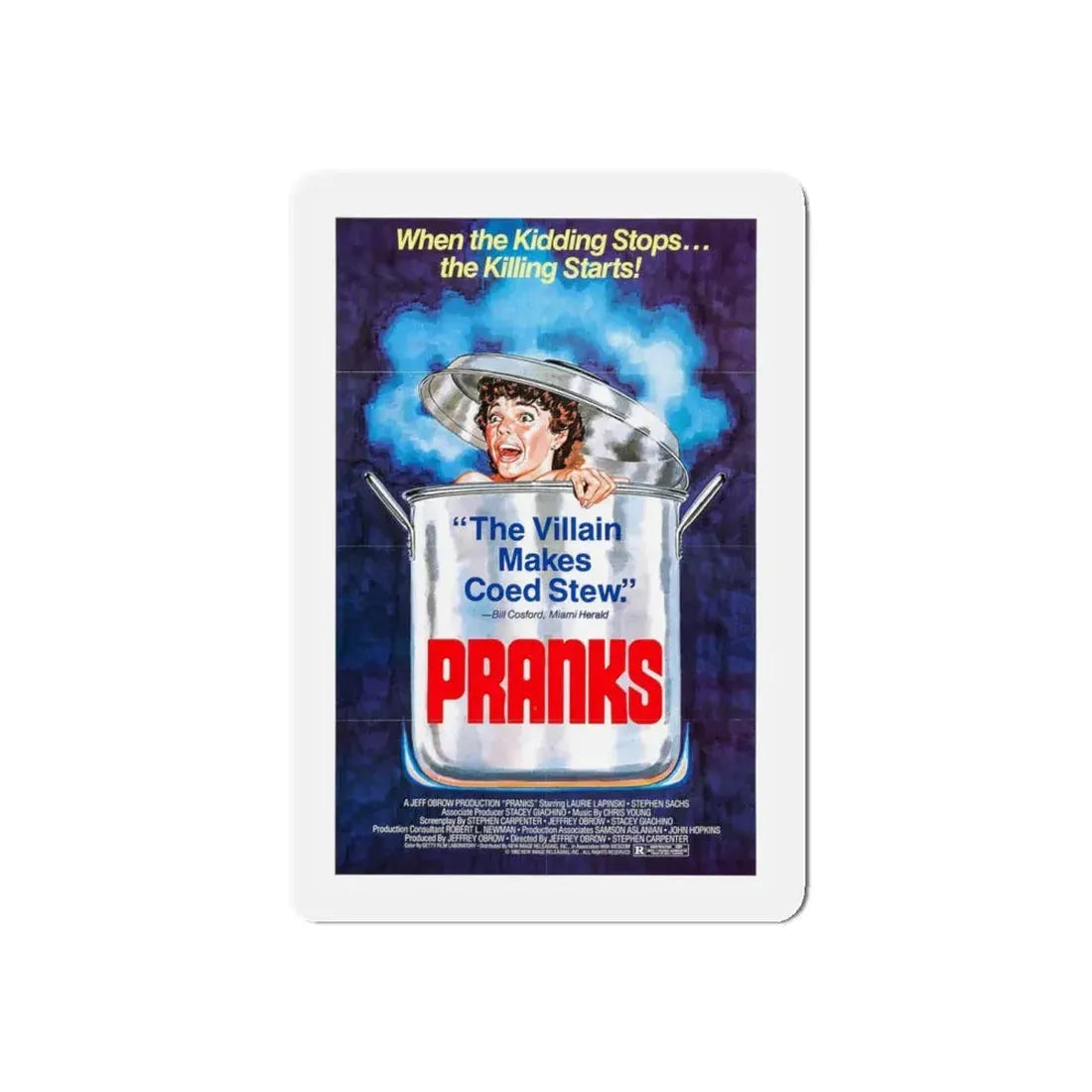 PRANKS (The Dorm That Dripped Blood) 1982 Movie Poster - Refrigerator Magnet - The Sticker Space