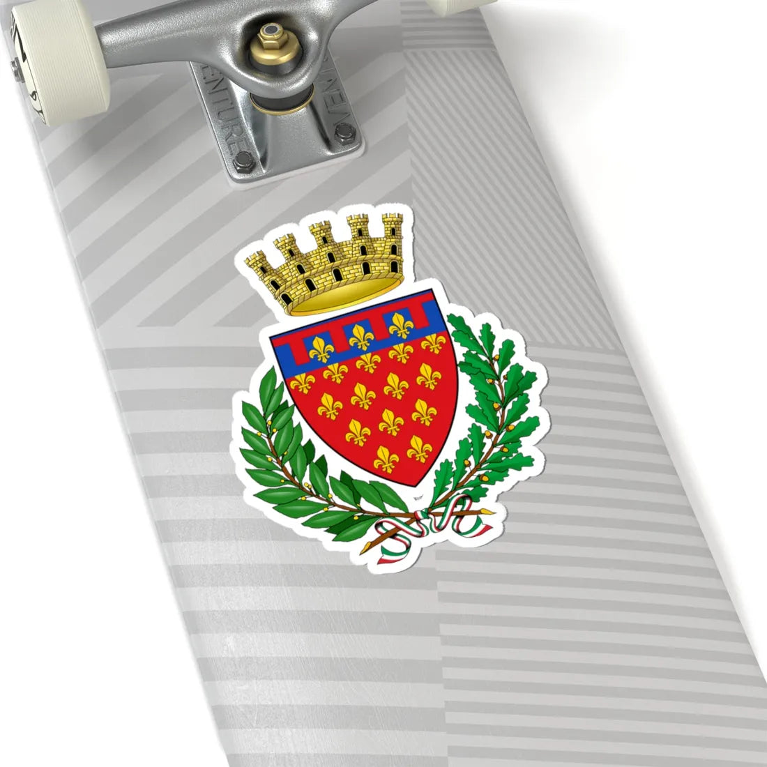 Prato-Stemma (Italy) (Coat of Arms) STICKER Vinyl Kiss-Cut Decal - The Sticker Space
