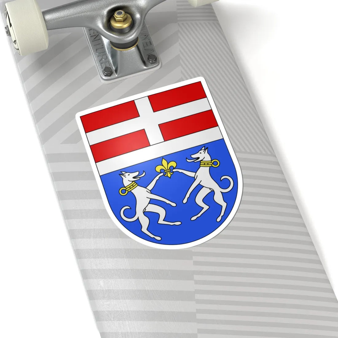 PratoLeventina-coat of arms (Switzerland) (Coat of Arms) STICKER Vinyl Kiss-Cut Decal - The Sticker Space