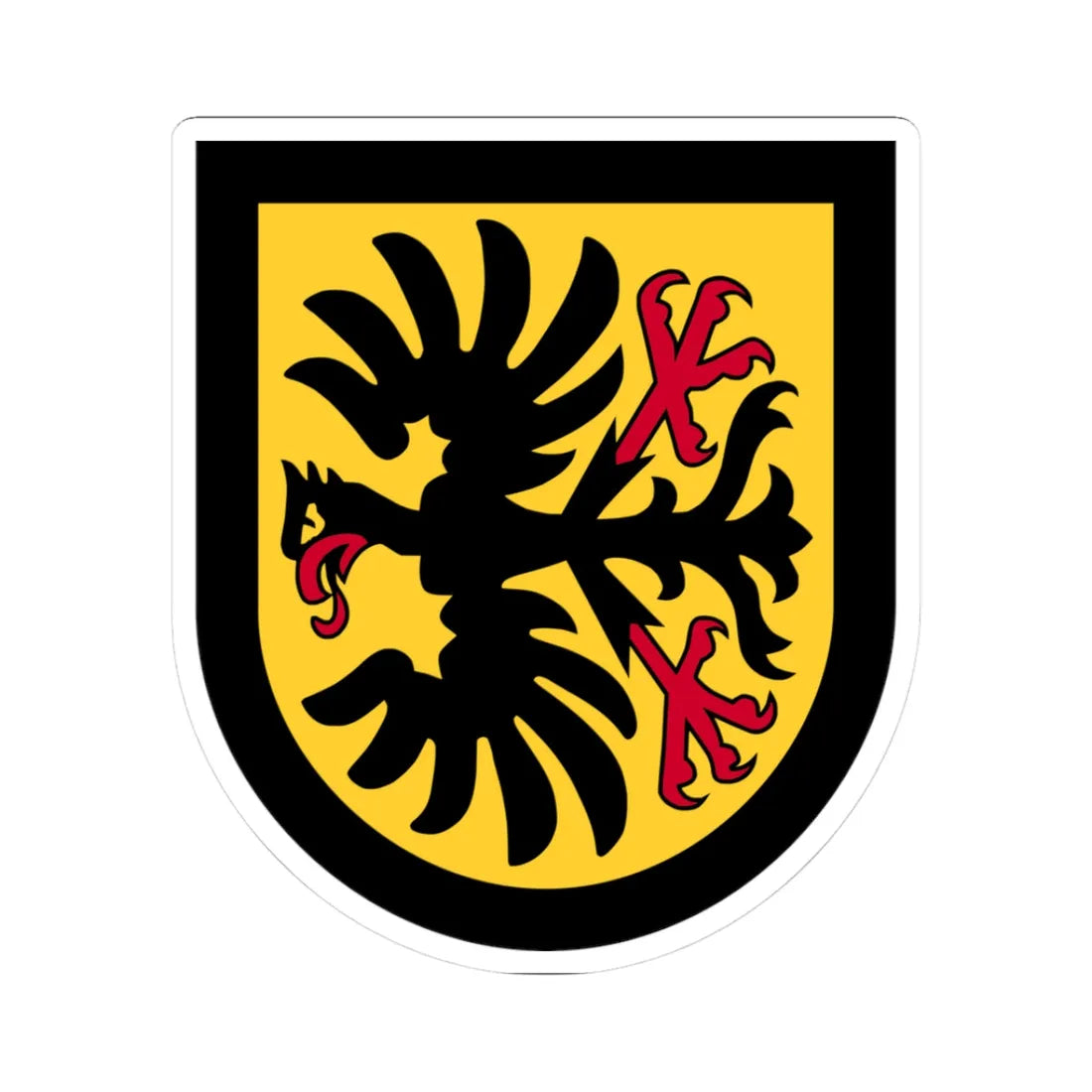 Pratteln-coat of arms (Switzerland) (Coat of Arms) STICKER Vinyl Kiss-Cut Decal 3 Inch White - The Sticker Space