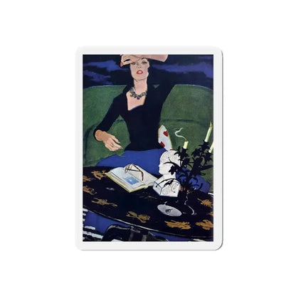 Precognition, Good Housekeeping, October 1957 (Magazine Illustration) Refrigerator Magnet 4 Inch Die-Cut - The Sticker Space