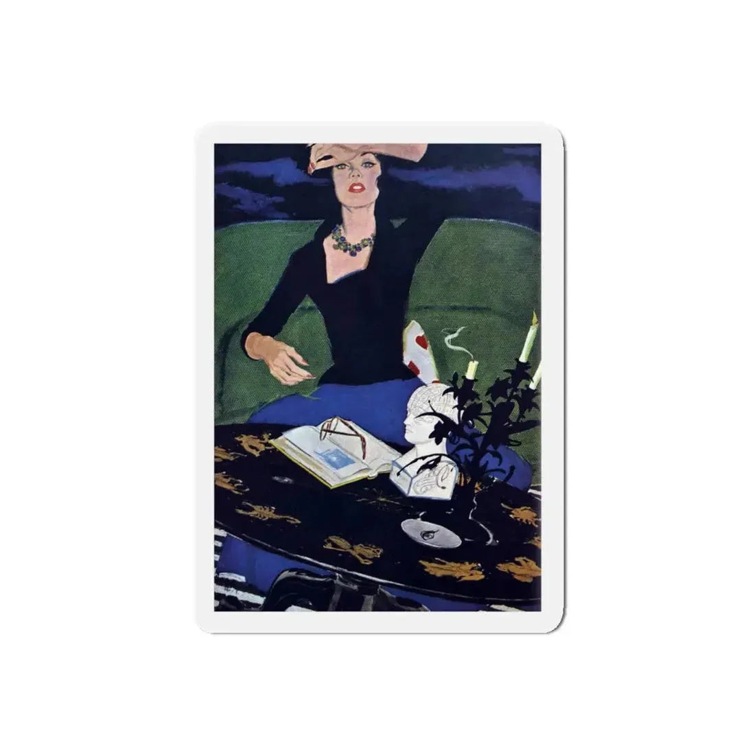 Precognition, Good Housekeeping, October 1957 (Magazine Illustration) Refrigerator Magnet - The Sticker Space