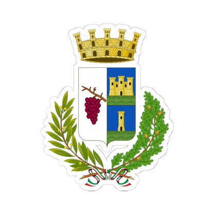 Predappio-Stemma (Italy) (Coat of Arms) STICKER Vinyl Kiss-Cut Decal 6 Inch White - The Sticker Space