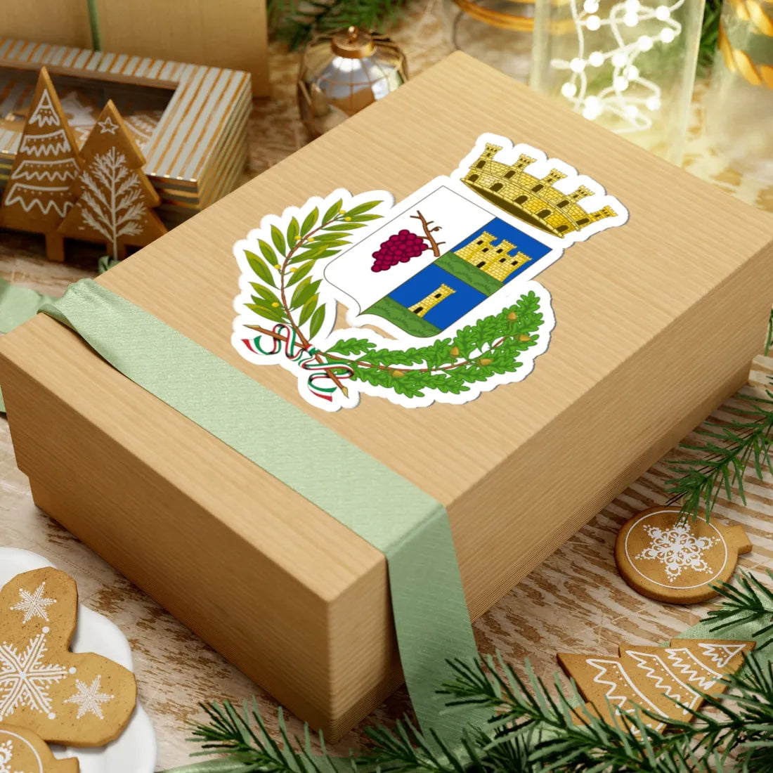 Predappio-Stemma (Italy) (Coat of Arms) STICKER Vinyl Kiss-Cut Decal - The Sticker Space