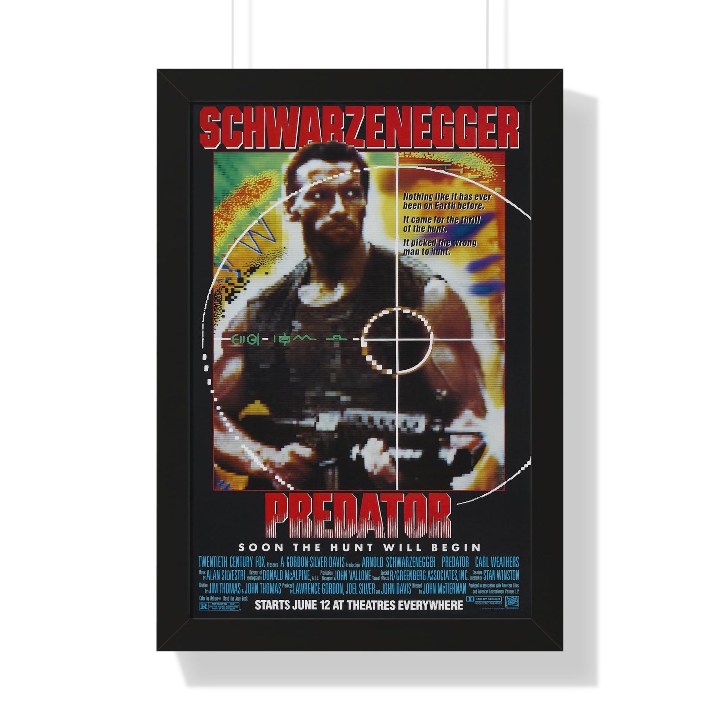 PREDATOR 1987 - Framed Movie Poster-16″ x 24″-The Sticker Space