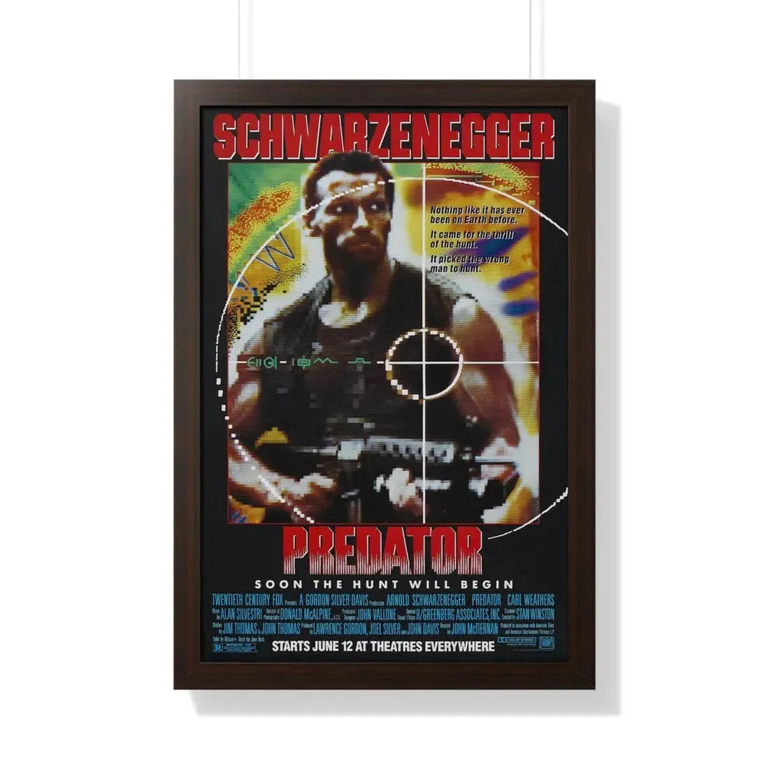 PREDATOR 1987 - Framed Movie Poster - The Sticker Space
