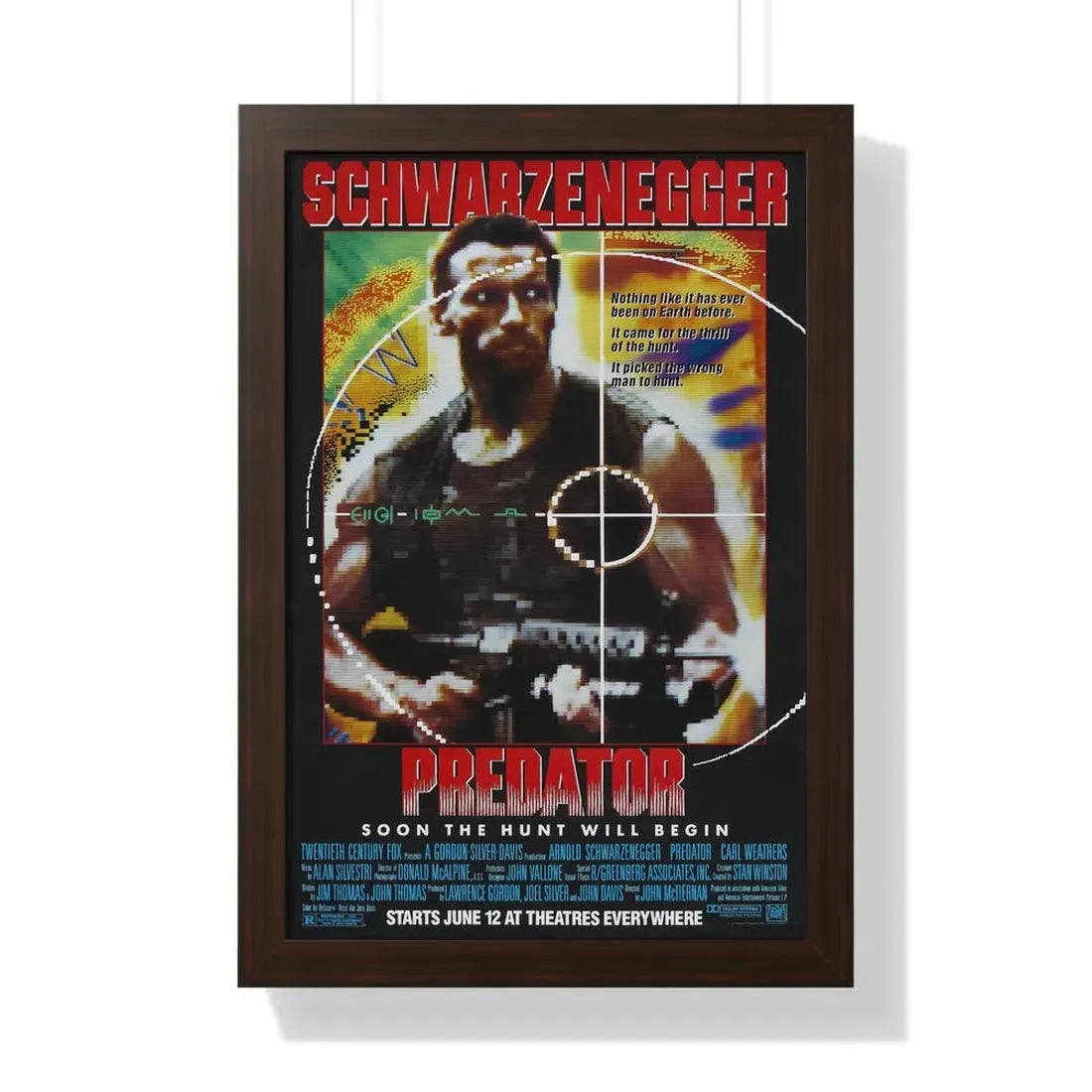 PREDATOR 1987 - Framed Movie Poster - The Sticker Space