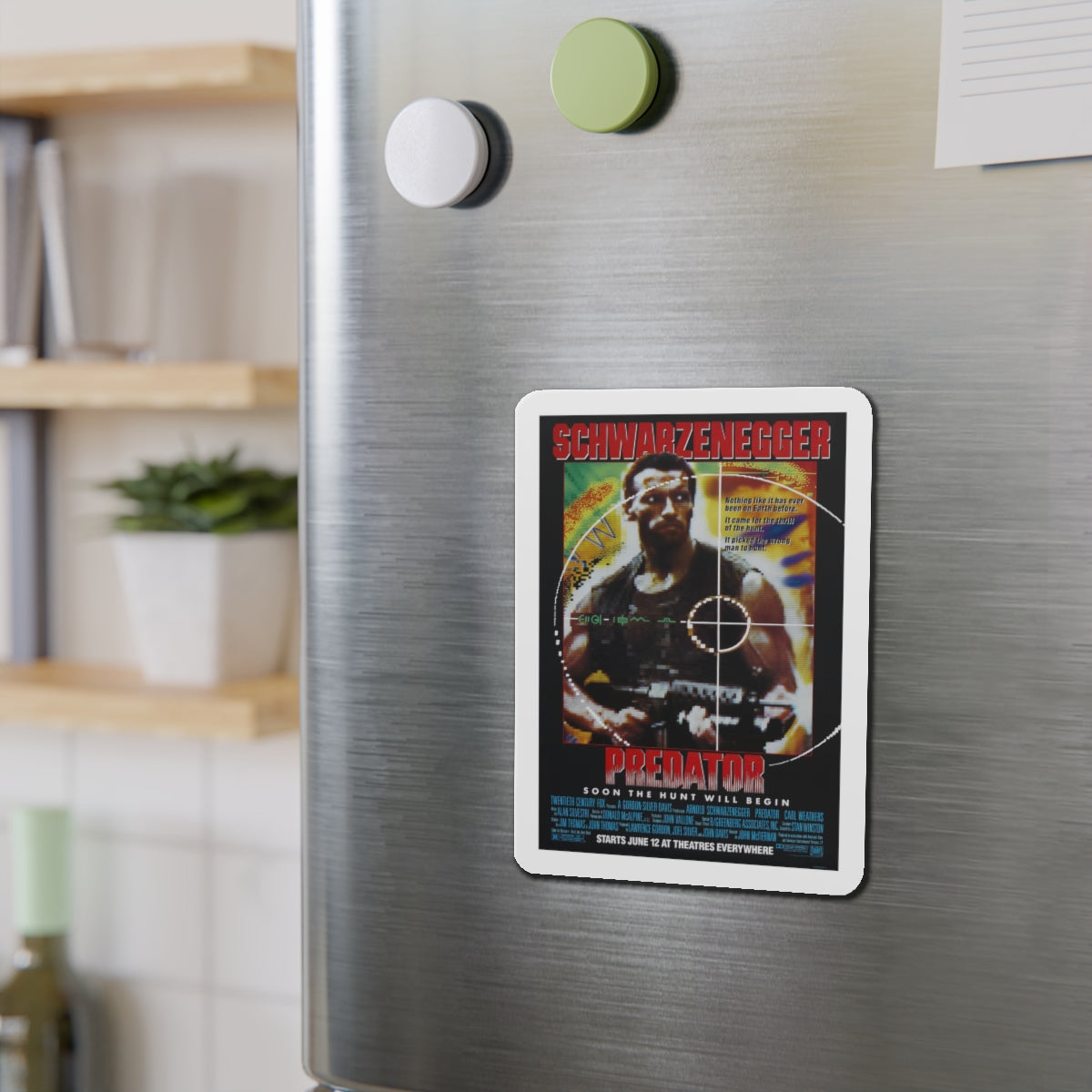 PREDATOR 1987 Movie Poster - Refrigerator Magnet-The Sticker Space