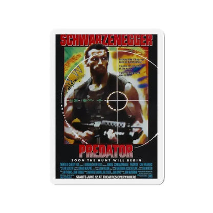 PREDATOR 1987 Movie Poster - Refrigerator Magnet 2 Inch Die-Cut - The Sticker Space