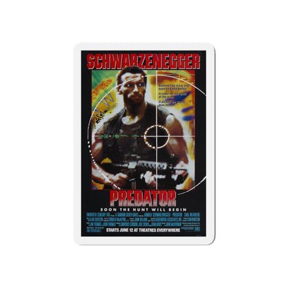 PREDATOR 1987 Movie Poster - Refrigerator Magnet-5" x 5"-The Sticker Space