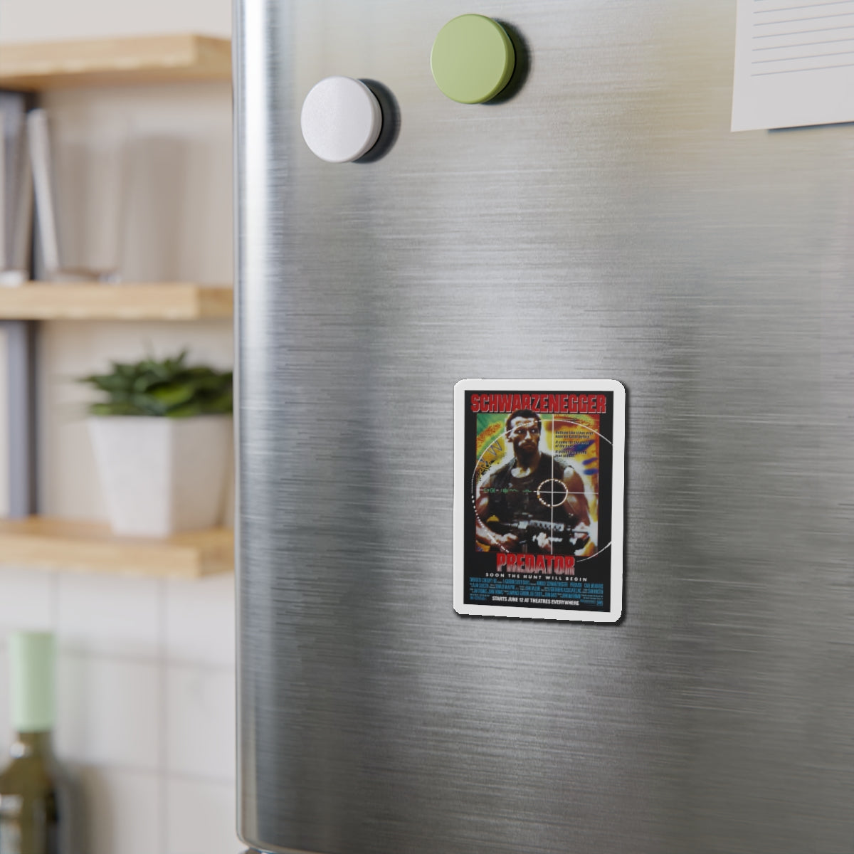 PREDATOR 1987 Movie Poster - Refrigerator Magnet-The Sticker Space