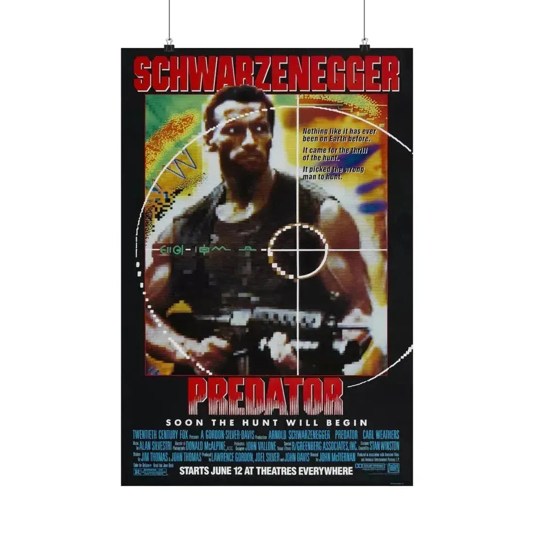 PREDATOR 1987 - Paper Movie Poster 20″ x 30″ Matte - The Sticker Space