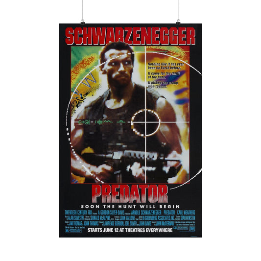 PREDATOR 1987 - Paper Movie Poster-24″ x 36″-The Sticker Space