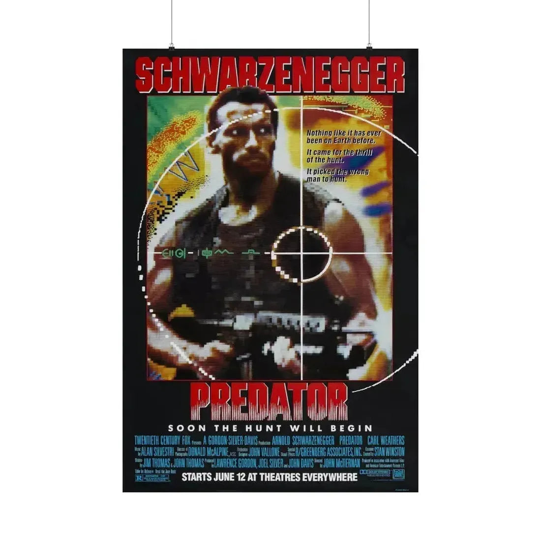 PREDATOR 1987 - Paper Movie Poster 36" x 54" Matte - The Sticker Space