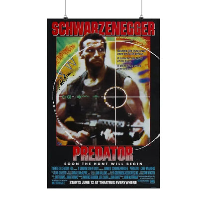 PREDATOR 1987 - Paper Movie Poster - The Sticker Space