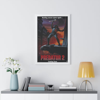 PREDATOR 2 (TEASER) 1990 - Framed Movie Poster-The Sticker Space