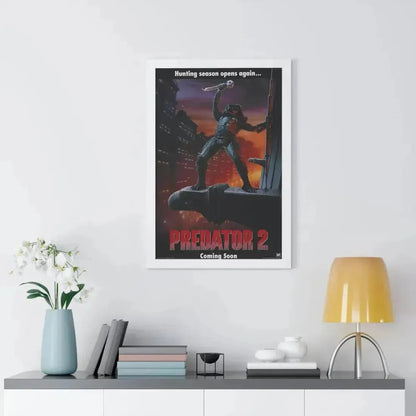 PREDATOR 2 (TEASER) 1990 - Framed Movie Poster - The Sticker Space