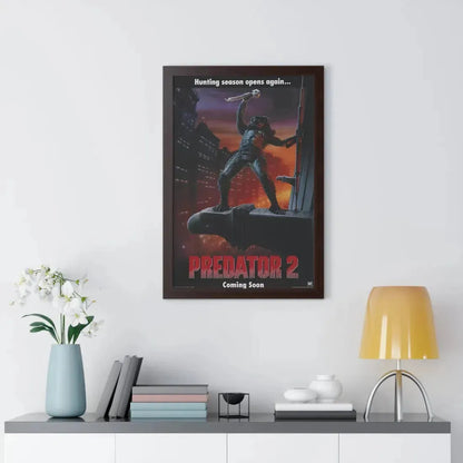 PREDATOR 2 (TEASER) 1990 - Framed Movie Poster - The Sticker Space