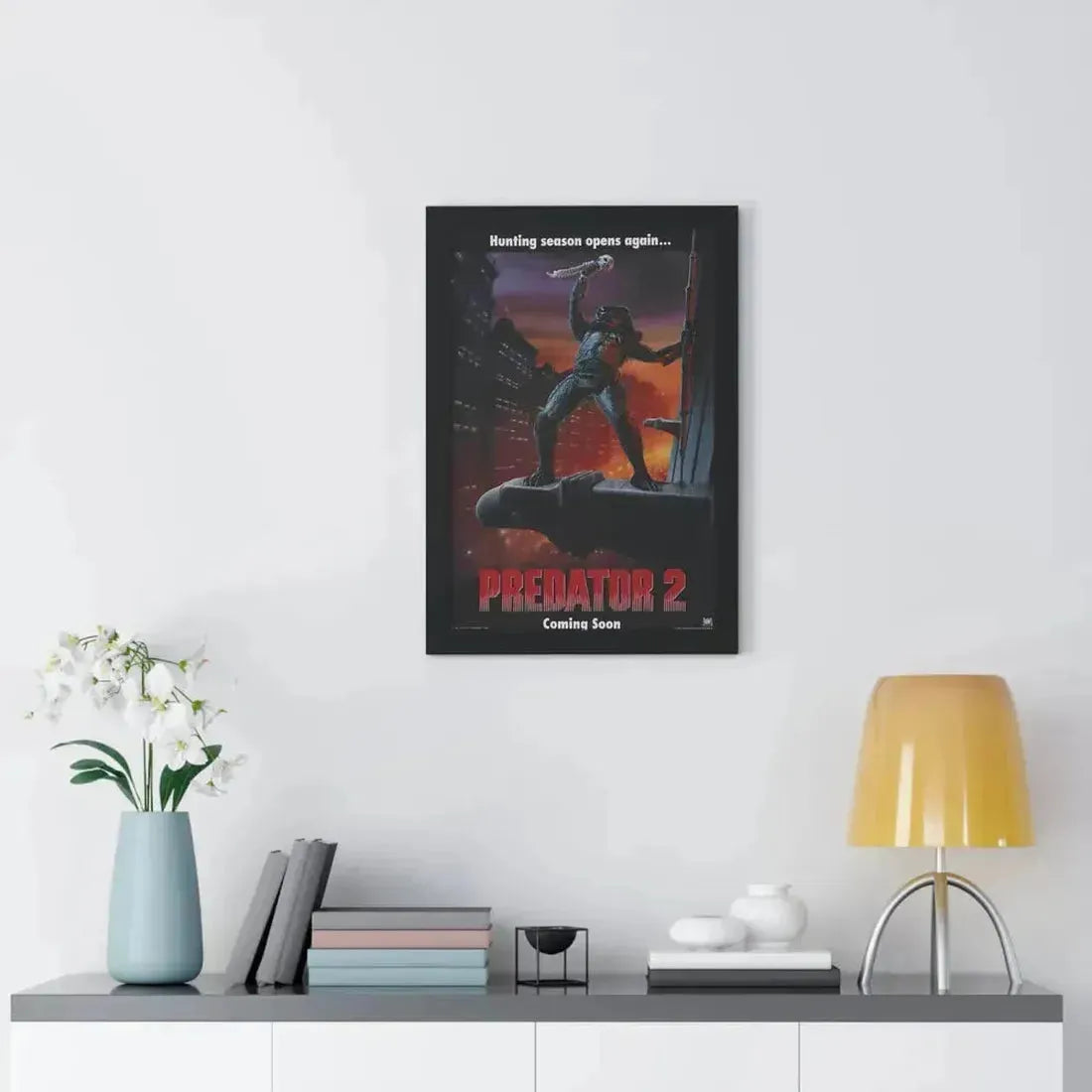 PREDATOR 2 (TEASER) 1990 - Framed Movie Poster - The Sticker Space