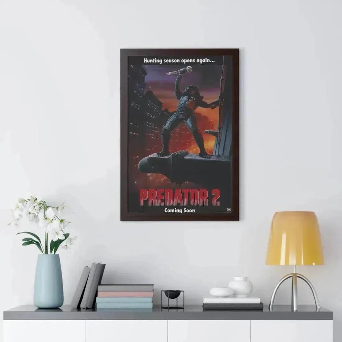 PREDATOR 2 (TEASER) 1990 - Framed Movie Poster - The Sticker Space