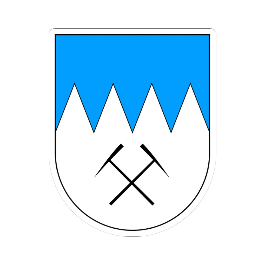 Predoi-Stemma (Italy) (Coat of Arms) STICKER Vinyl Kiss-Cut Decal 3 Inch White - The Sticker Space