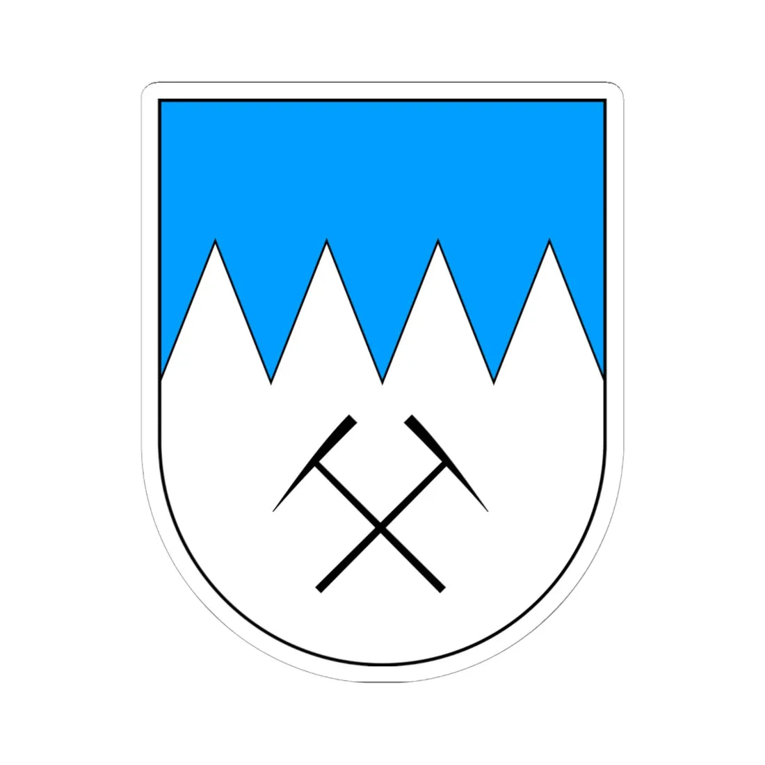 Predoi-Stemma (Italy) (Coat of Arms) STICKER Vinyl Kiss-Cut Decal 6 Inch White - The Sticker Space