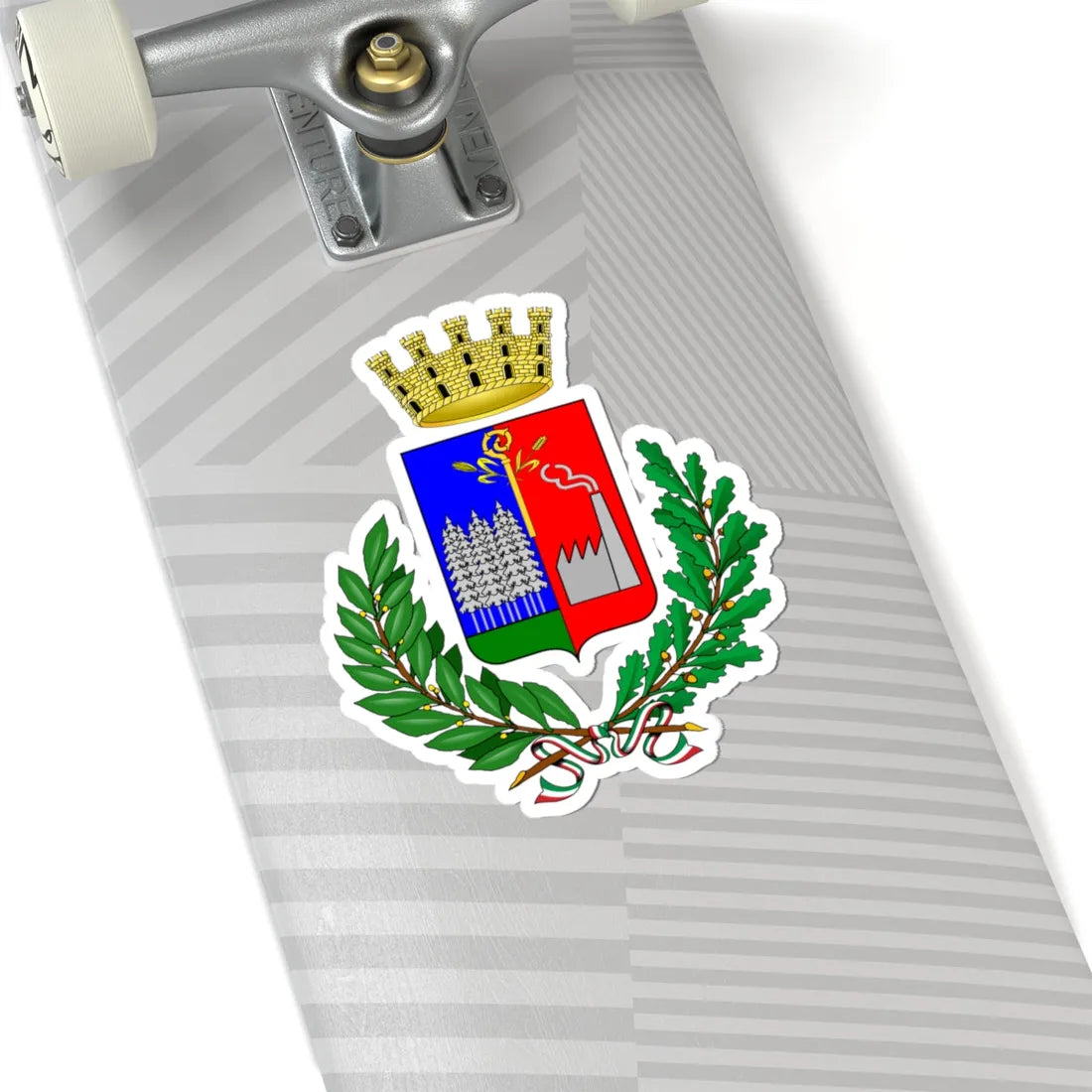 Preganziol-Stemma (Italy) (Coat of Arms) STICKER Vinyl Kiss-Cut Decal - The Sticker Space