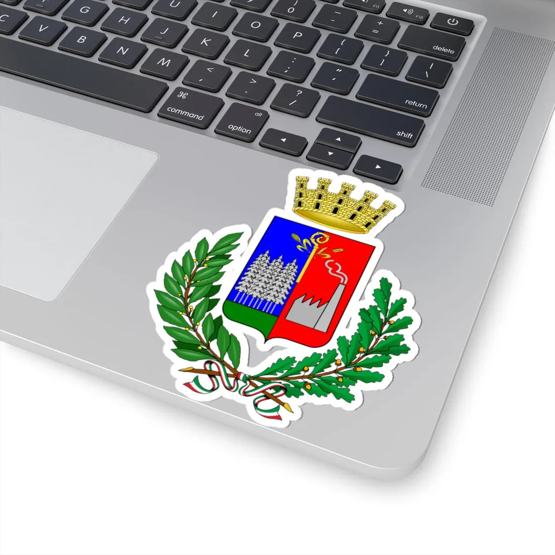 Preganziol-Stemma (Italy) (Coat of Arms) STICKER Vinyl Kiss-Cut Decal - The Sticker Space