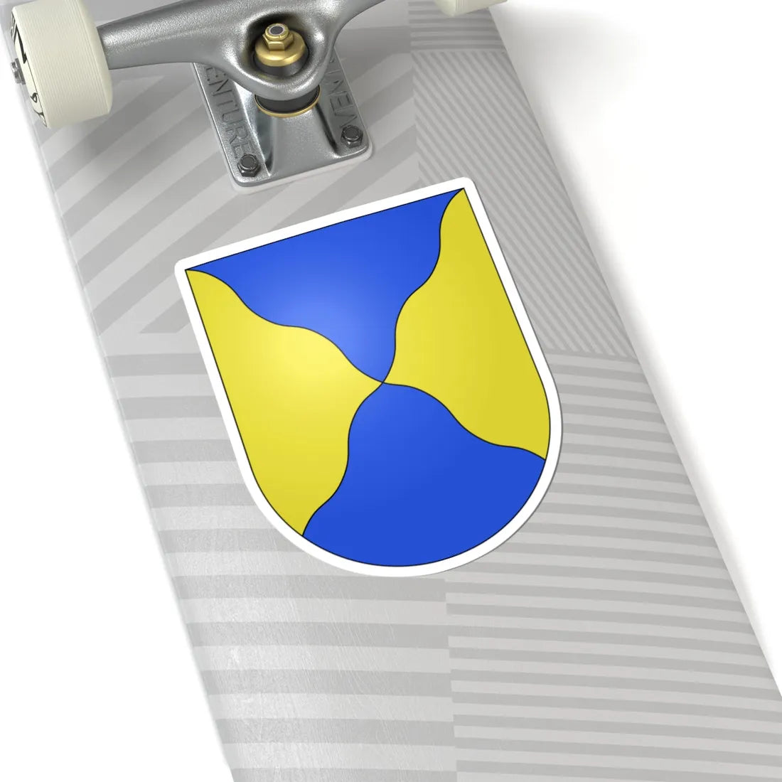 PregnyChambesy-coat of arms (Switzerland) (Coat of Arms) STICKER Vinyl Kiss-Cut Decal - The Sticker Space