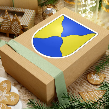 PregnyChambesy-coat of arms (Switzerland) (Coat of Arms) STICKER Vinyl Kiss-Cut Decal - The Sticker Space