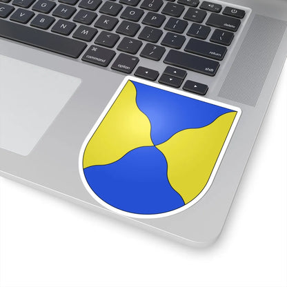 PregnyChambesy-coat of arms (Switzerland) (Coat of Arms) STICKER Vinyl Kiss-Cut Decal - The Sticker Space
