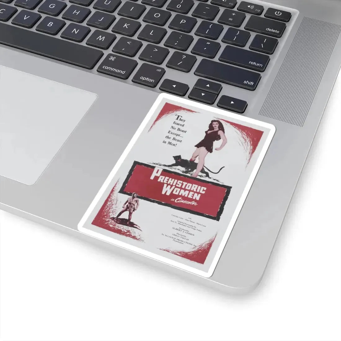 Prehistoric Women 1950 Movie Poster - STICKER Vinyl Kiss-Cut Decal - The Sticker Space
