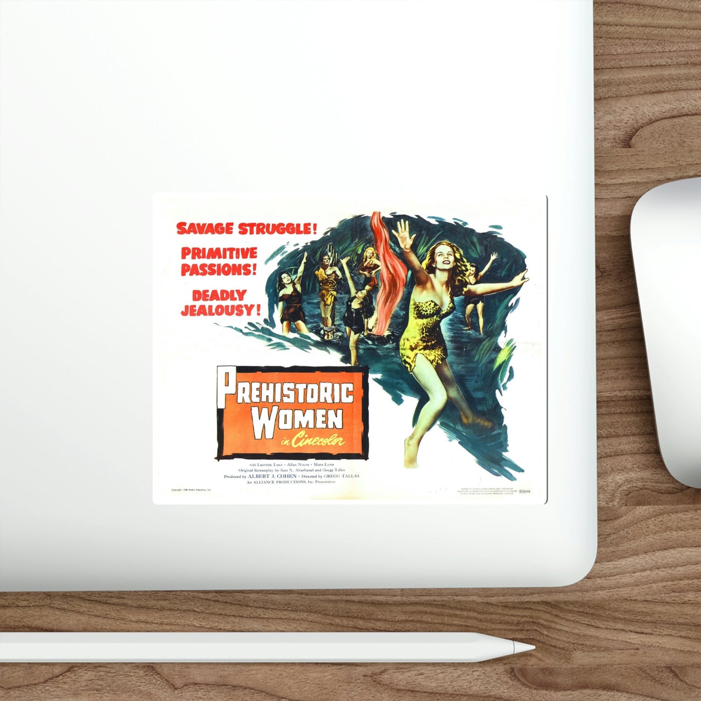 Prehistoric Women 1950 v2 Movie Poster STICKER Vinyl Die-Cut Decal-The Sticker Space