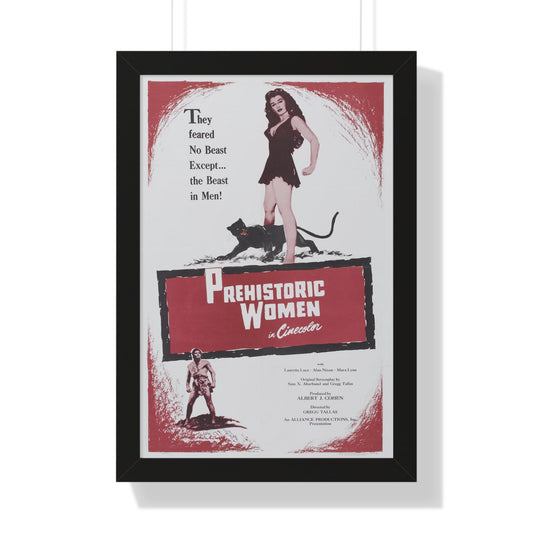 PREHISTORIC WOMEN 1967 - Framed Movie Poster-16″ x 24″-The Sticker Space