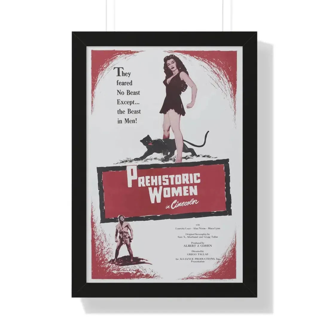 PREHISTORIC WOMEN 1967 - Framed Movie Poster - The Sticker Space
