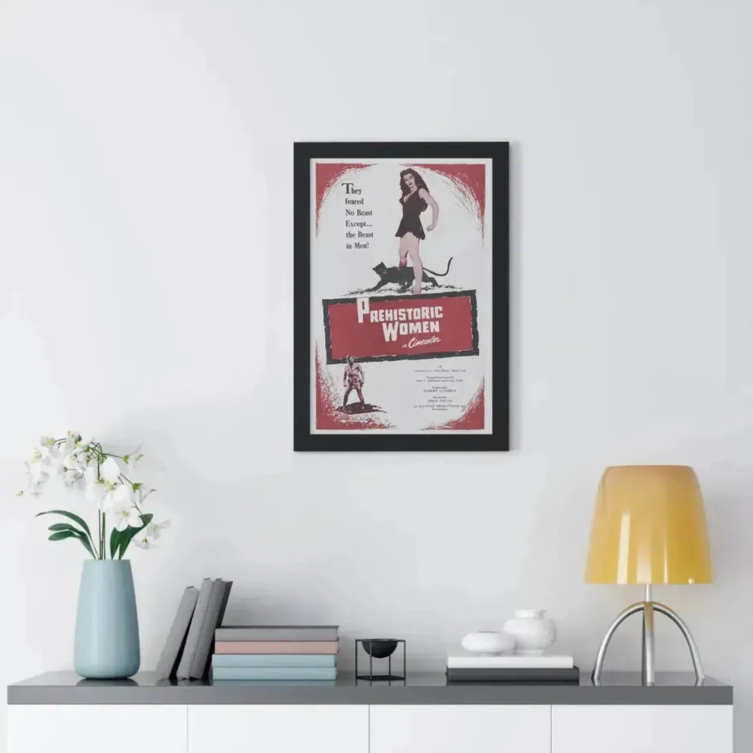 PREHISTORIC WOMEN 1967 - Framed Movie Poster - The Sticker Space