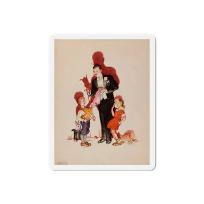 Preliminary cover art, Liberty Magazine, February 25, 1939 (Magazine Illustration) Refrigerator Magnet - The Sticker Space