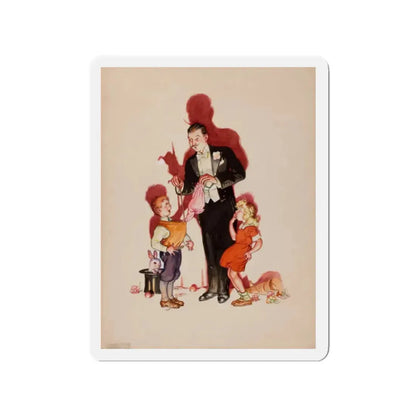 Preliminary cover art, Liberty Magazine, February 25, 1939 (Magazine Illustration) Refrigerator Magnet - The Sticker Space