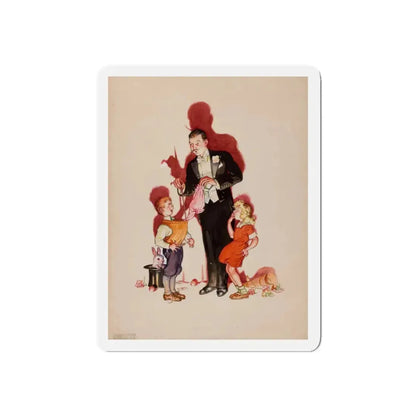 Preliminary cover art, Liberty Magazine, February 25, 1939 (Magazine Illustration) Refrigerator Magnet - The Sticker Space