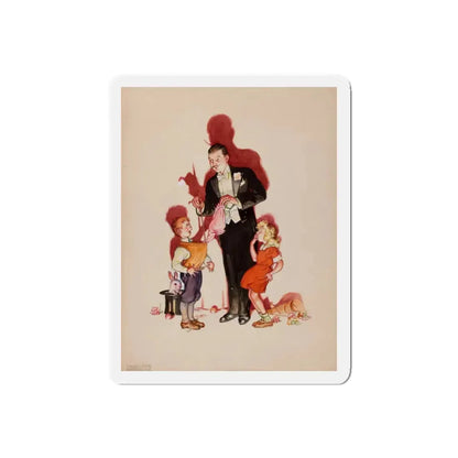 Preliminary cover art, Liberty Magazine, February 25, 1939 (Magazine Illustration) Refrigerator Magnet - The Sticker Space