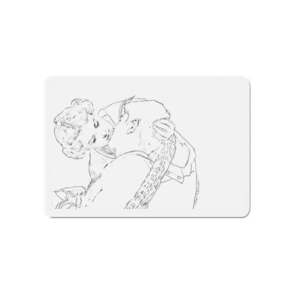 Preliminary story illustrations scetch 1 (Magazine Illustration) Refrigerator Magnet - The Sticker Space