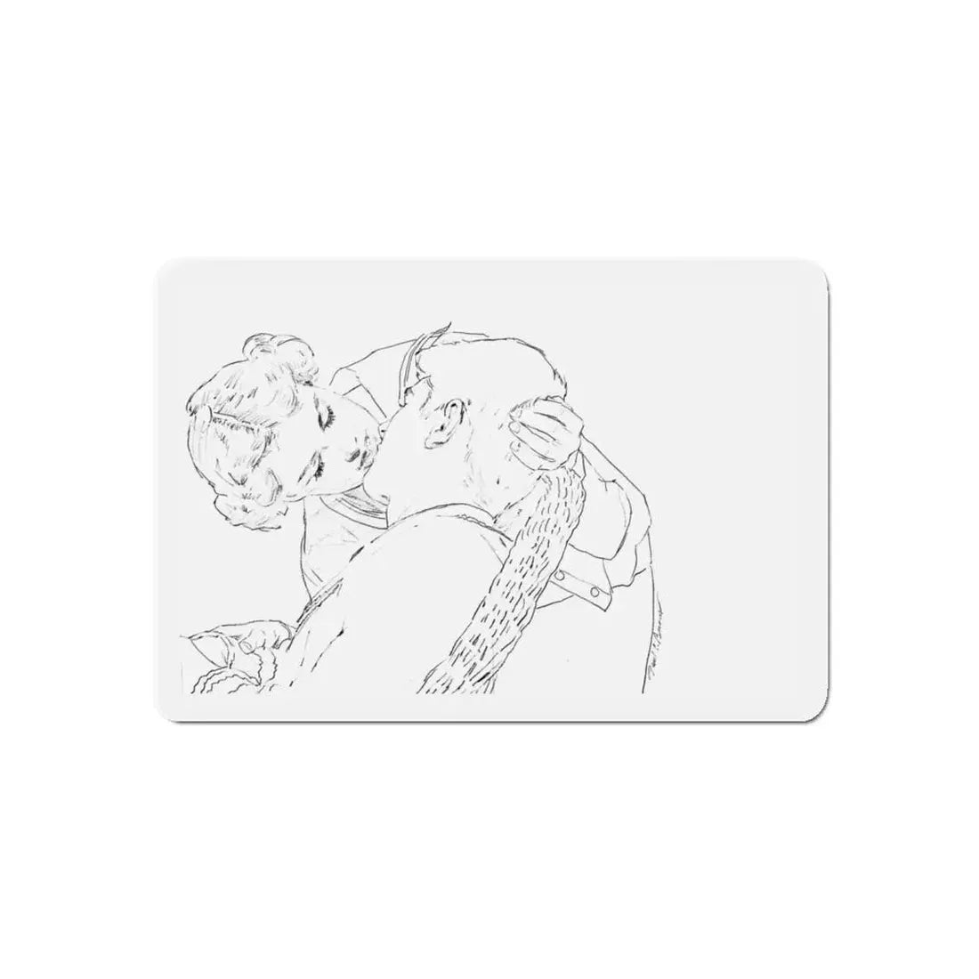 Preliminary story illustrations scetch 1 (Magazine Illustration) Refrigerator Magnet - The Sticker Space