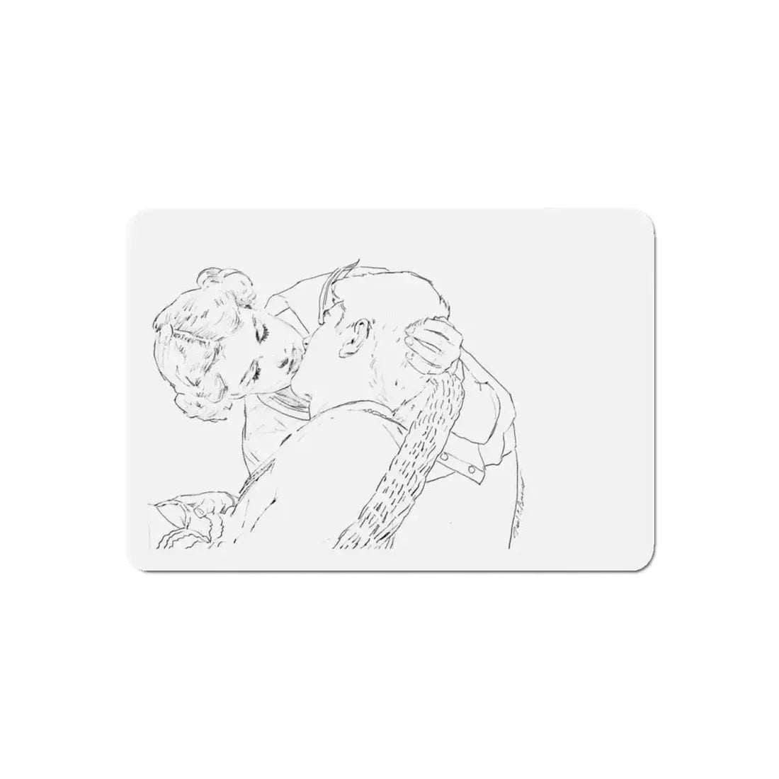 Preliminary story illustrations scetch 1 (Magazine Illustration) Refrigerator Magnet - The Sticker Space