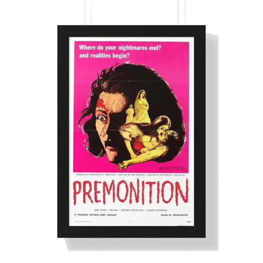 PREMONITION (THE IMPURE) 1972 - Framed Movie Poster 16″ x 24″ Black - The Sticker Space