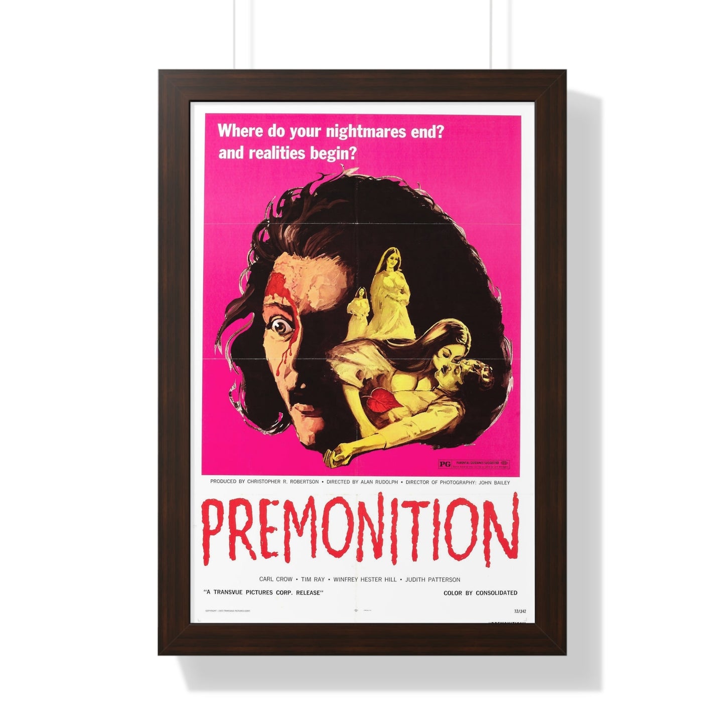 PREMONITION (THE IMPURE) 1972 - Framed Movie Poster-16″ x 24″-The Sticker Space