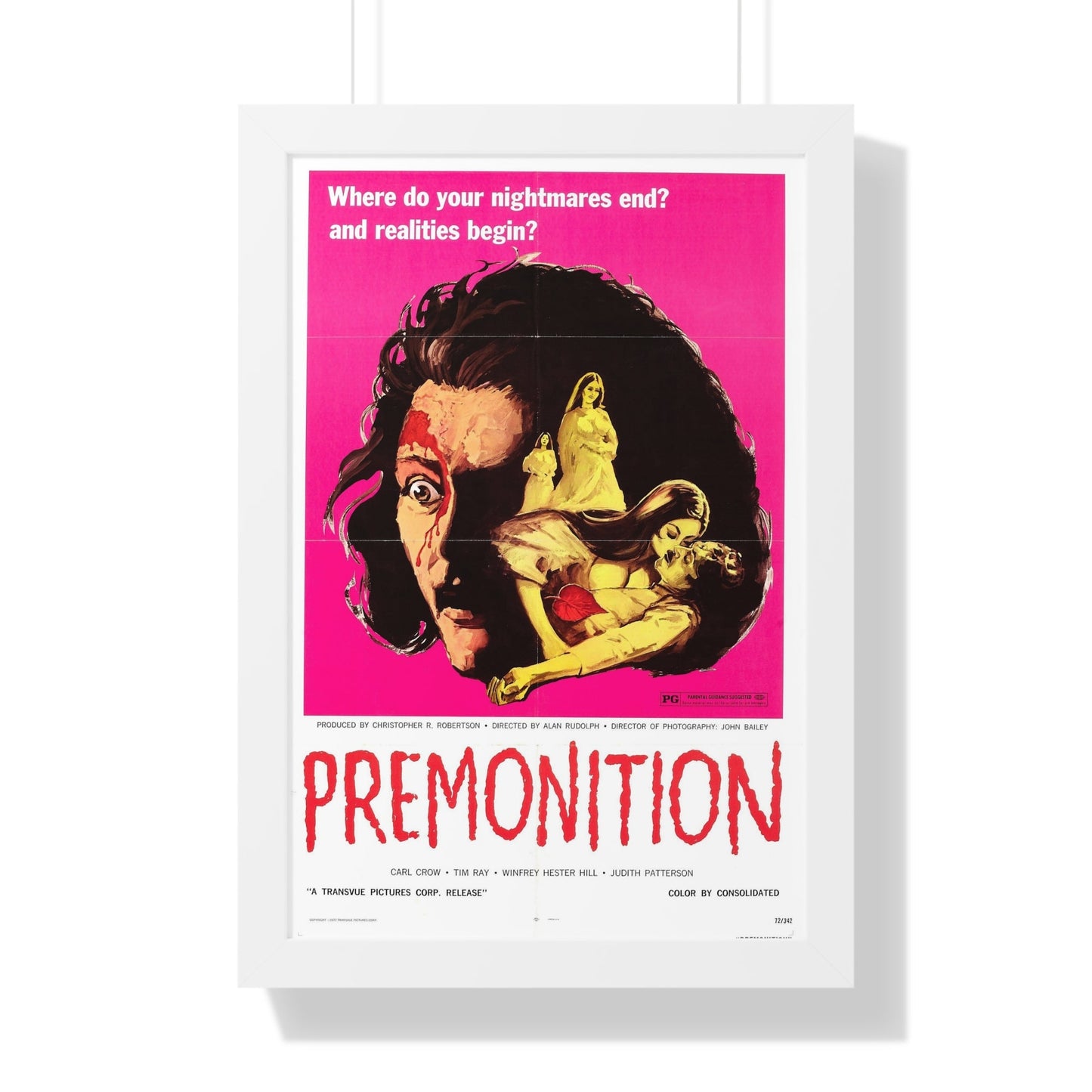 PREMONITION (THE IMPURE) 1972 - Framed Movie Poster-16″ x 24″-The Sticker Space