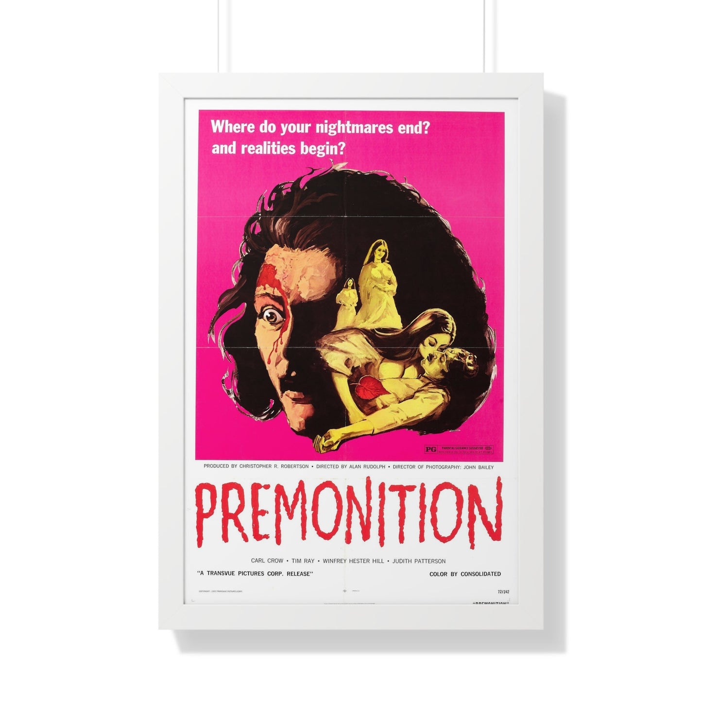 PREMONITION (THE IMPURE) 1972 - Framed Movie Poster-20" x 30"-The Sticker Space